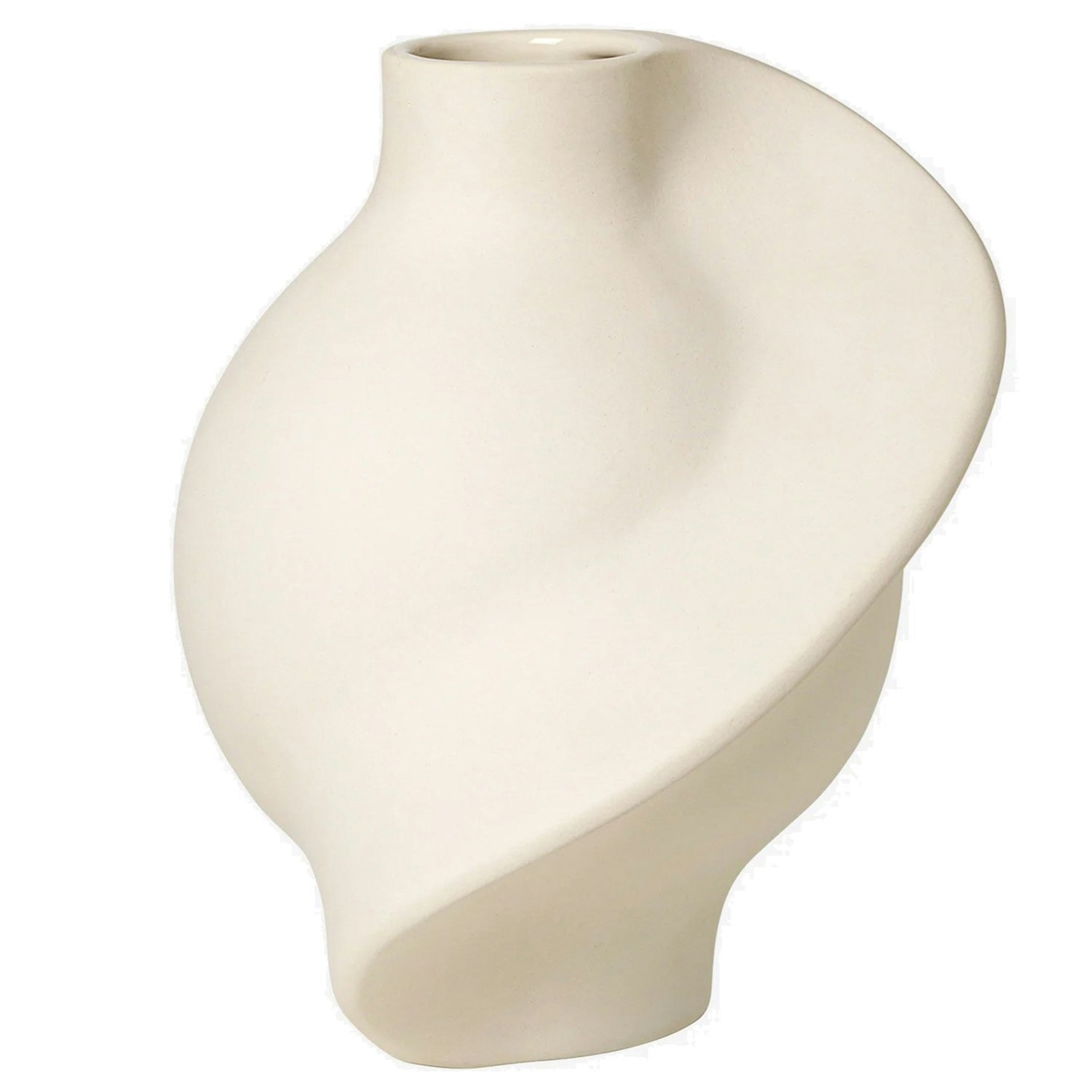 Pirout 01 Vas 25 cm, Raw White