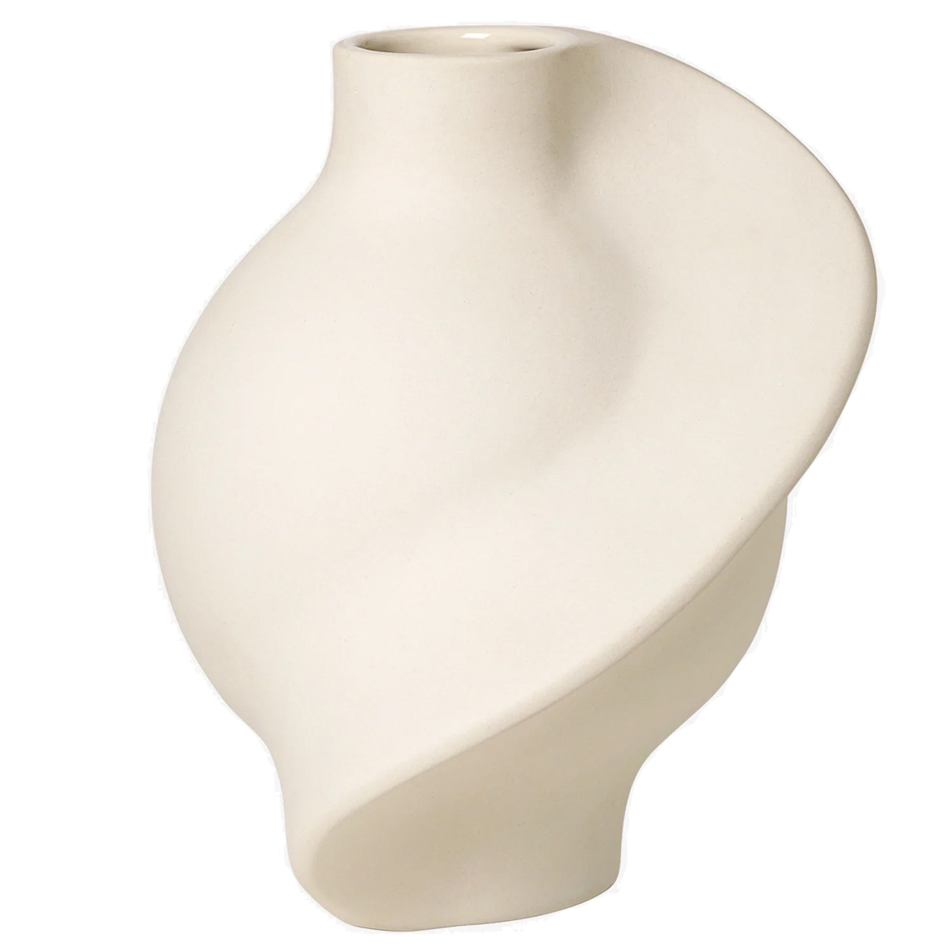 Pirout 02 Vas 42 cm, Raw White