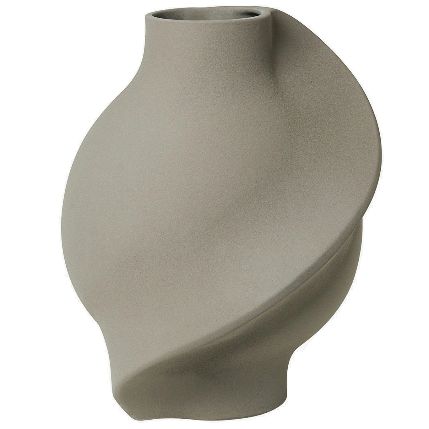 Pirout 02 Vas 42 cm, Sanded Grey