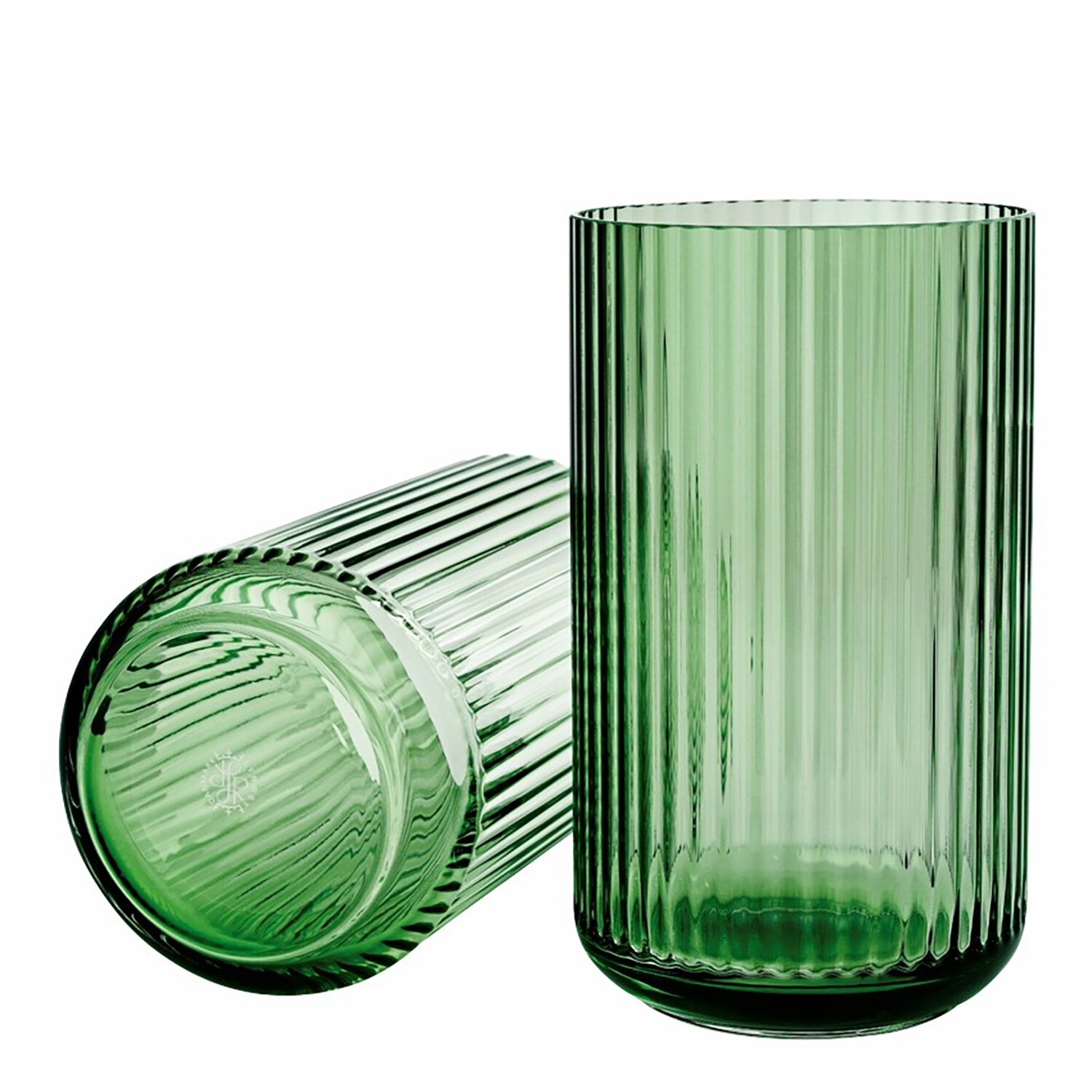 Lyngby Porcelæn Lyngby Vas Copenhagen Green 38 Cm - Vaser Munblåst Glas Grön