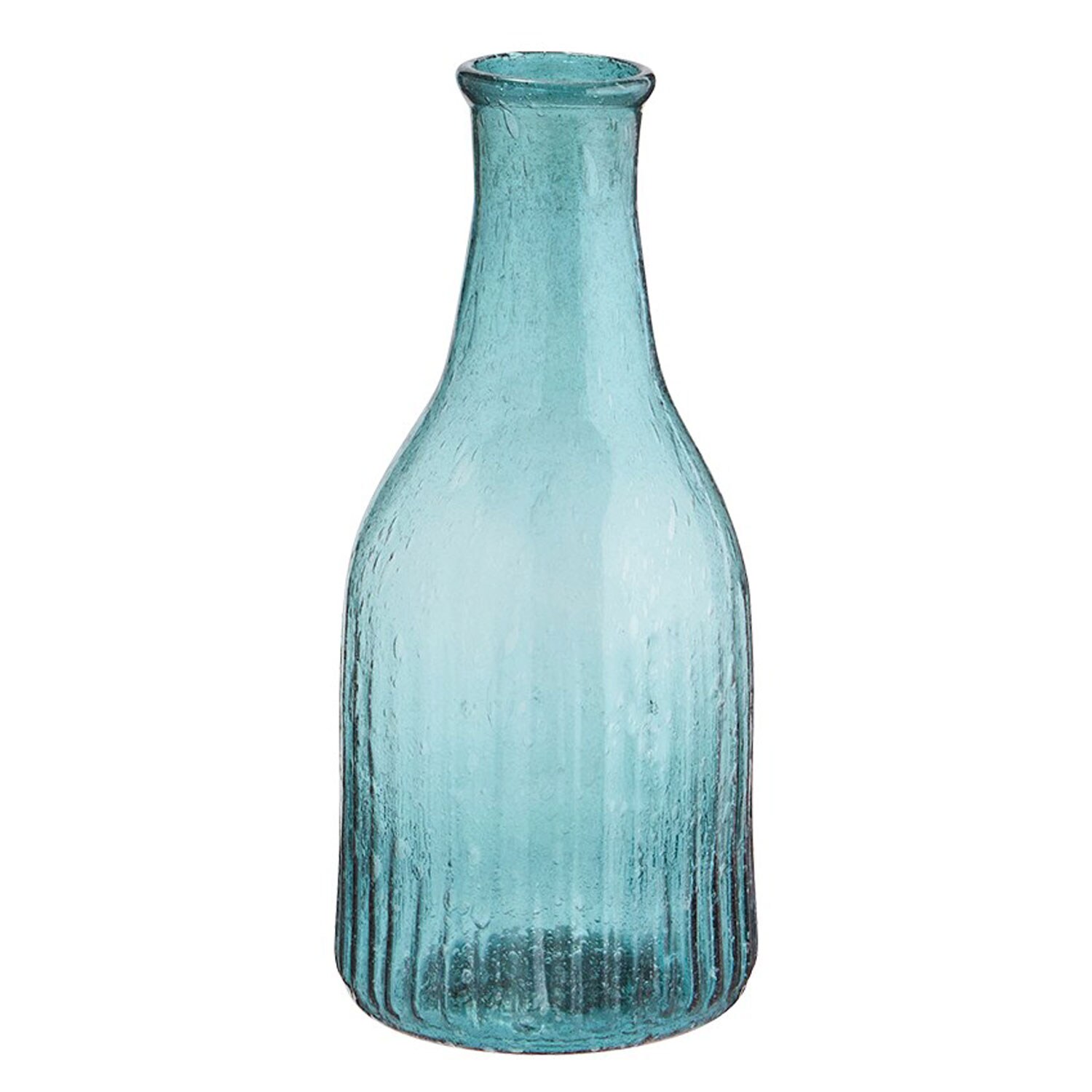 Madam Stoltz Vas Teal 7 Cm - Vaser Återvunnet Glas Blågrön
