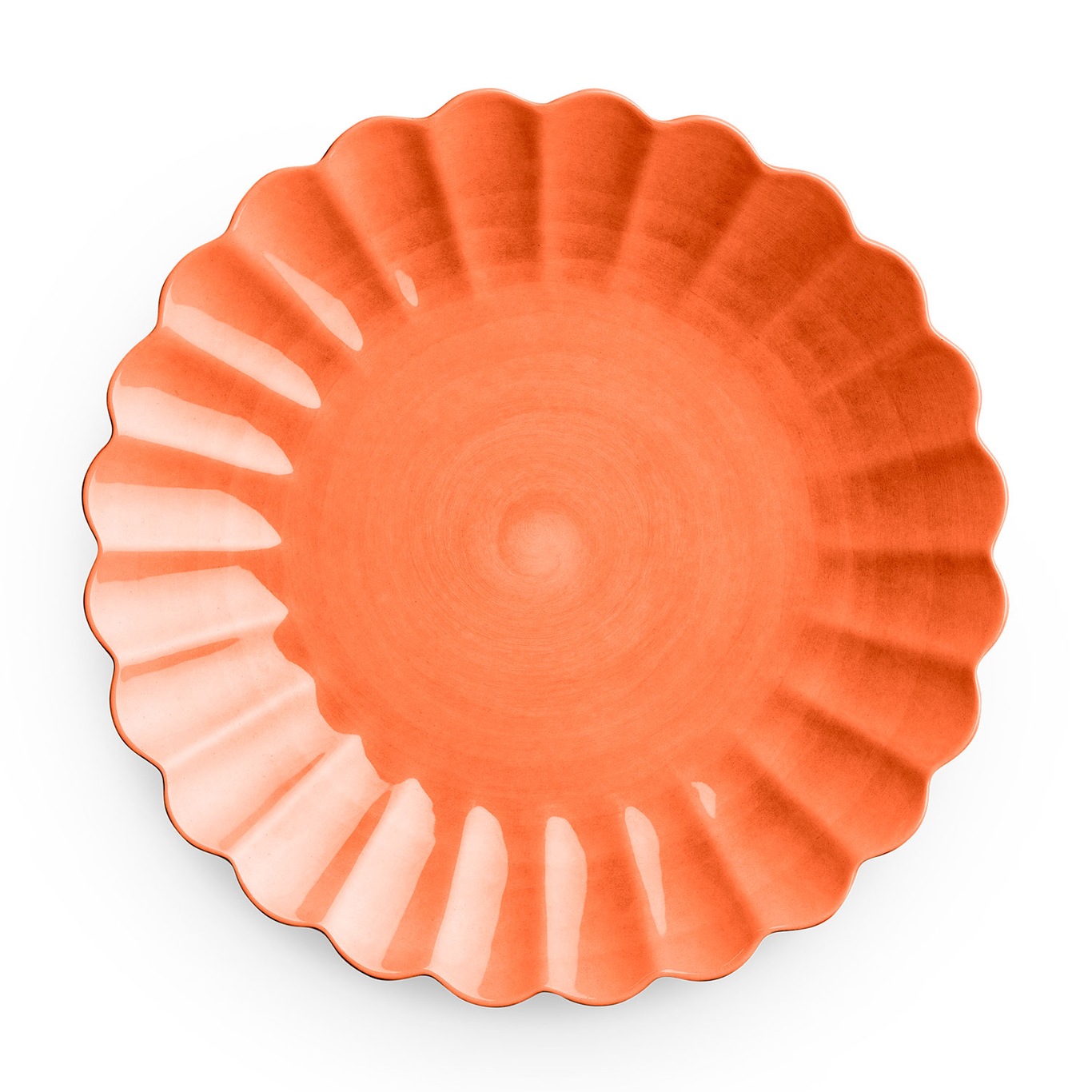 Oyster Tallrik, Orange, 28 cm