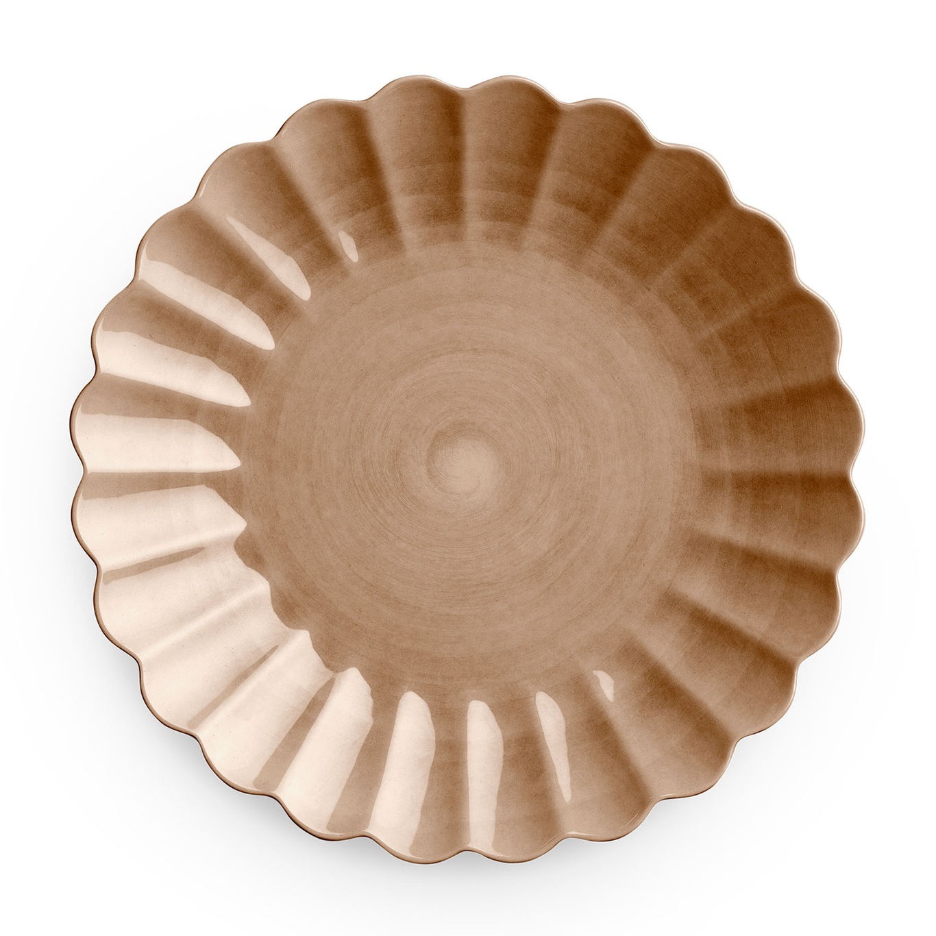 Oyster Tallrik, Cinnamon, 28 cm