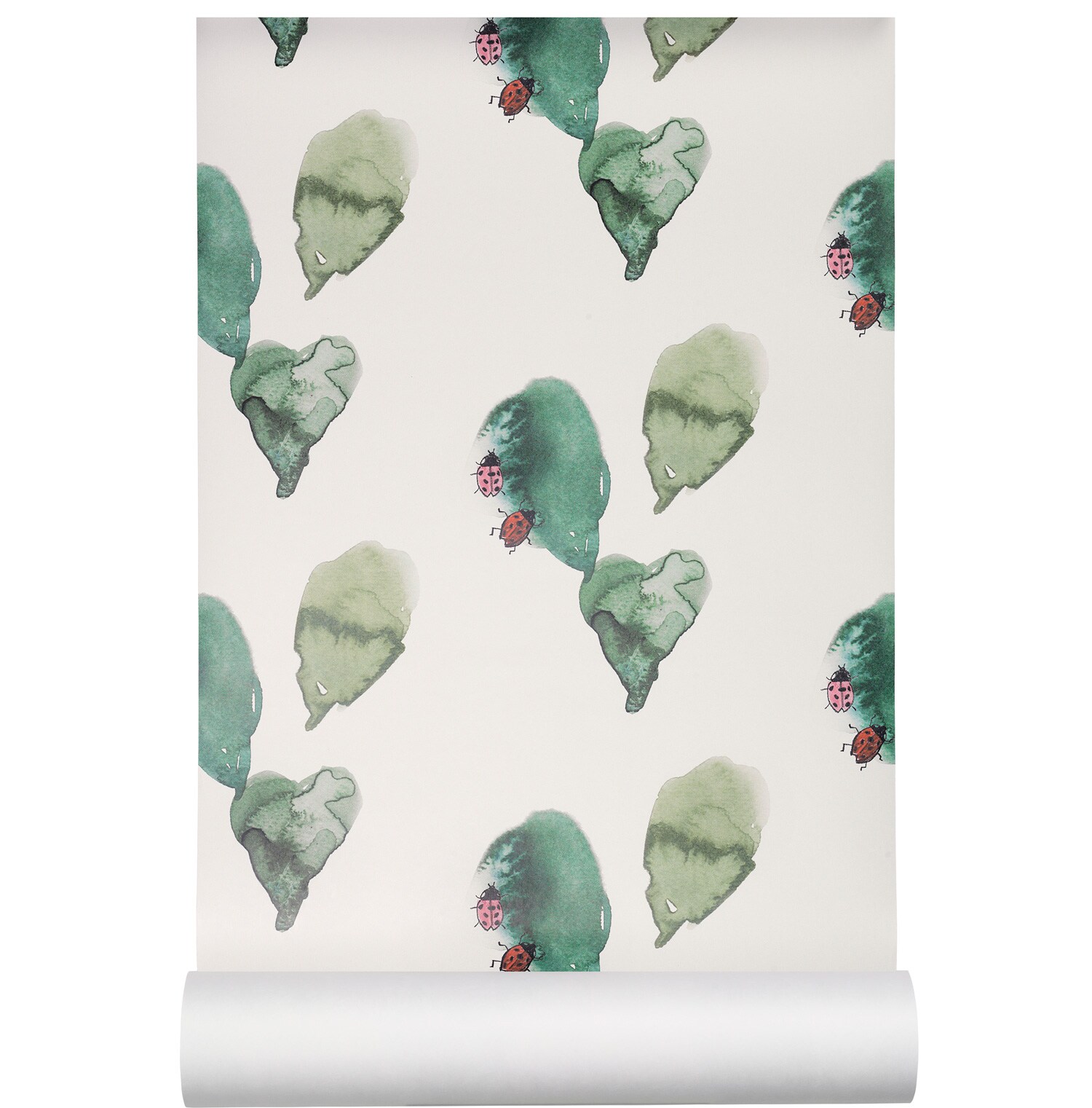 Nofred Ladybird Tapet /vit - Tapeter & Väggdekorer Non Woven Grön