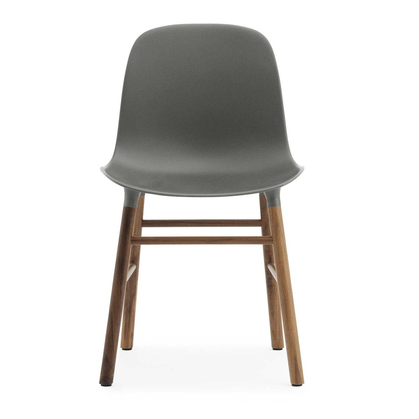 Form Chair Valnötsben, Grå