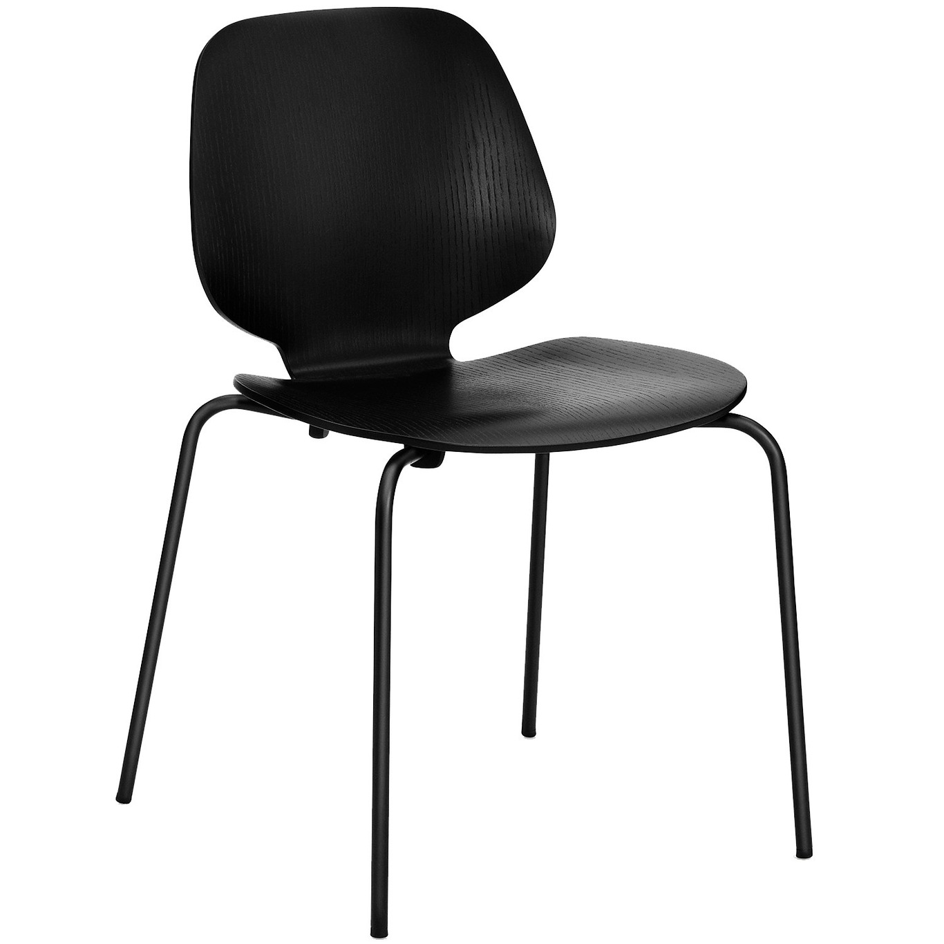 My Chair Stol, Svart / Svart Stål