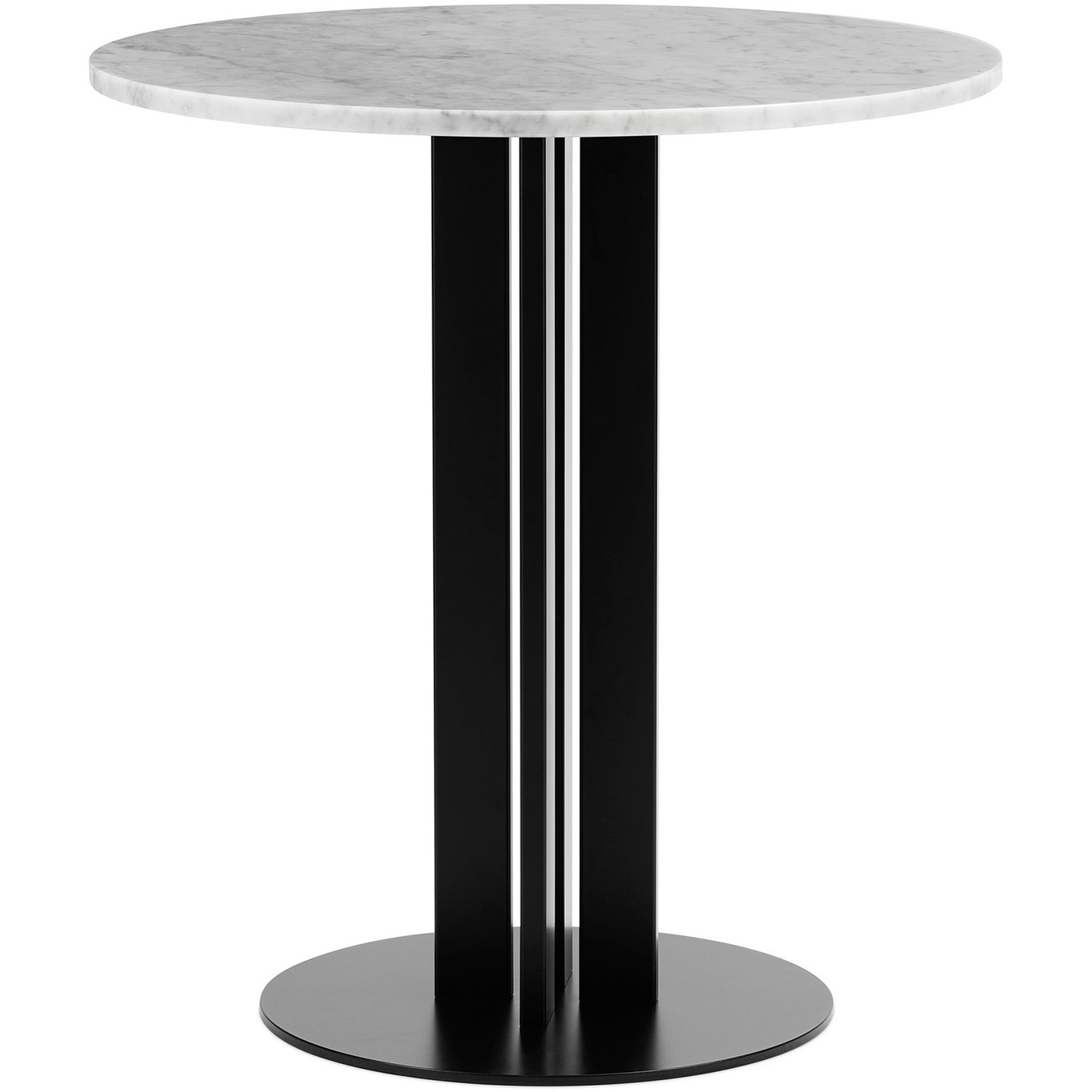 Scala Cafébord Ø70 cm, Vit Marmor