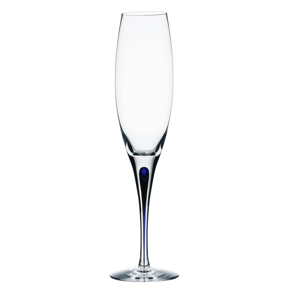 Orrefors Intermezzo Blå Champagneglas 26 Cl - Champagneglas Munblåst Glas Klar