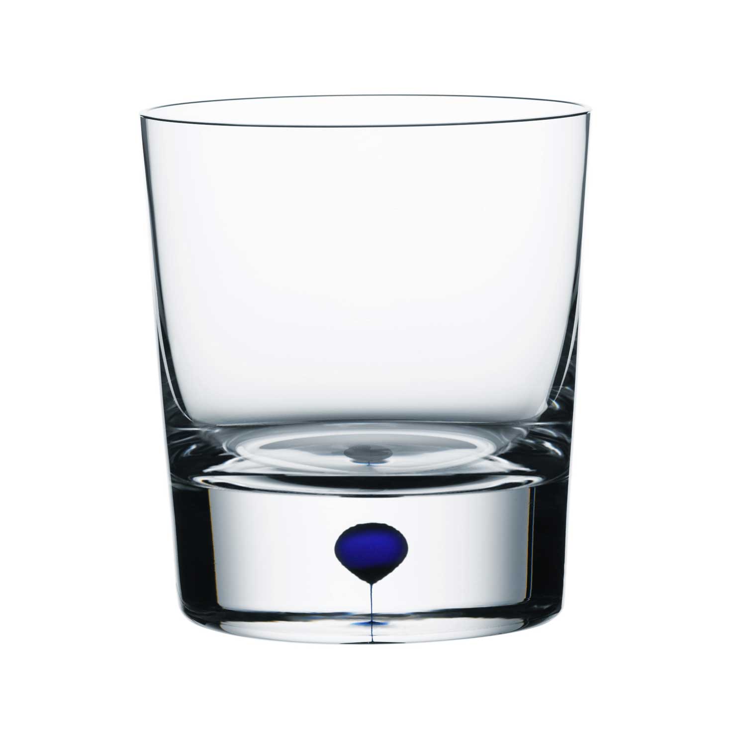Orrefors Intermezzo Blå Old Fashioned 25 Cl - Whiskeyglas & Cognacglas Munblåst Glas Klar