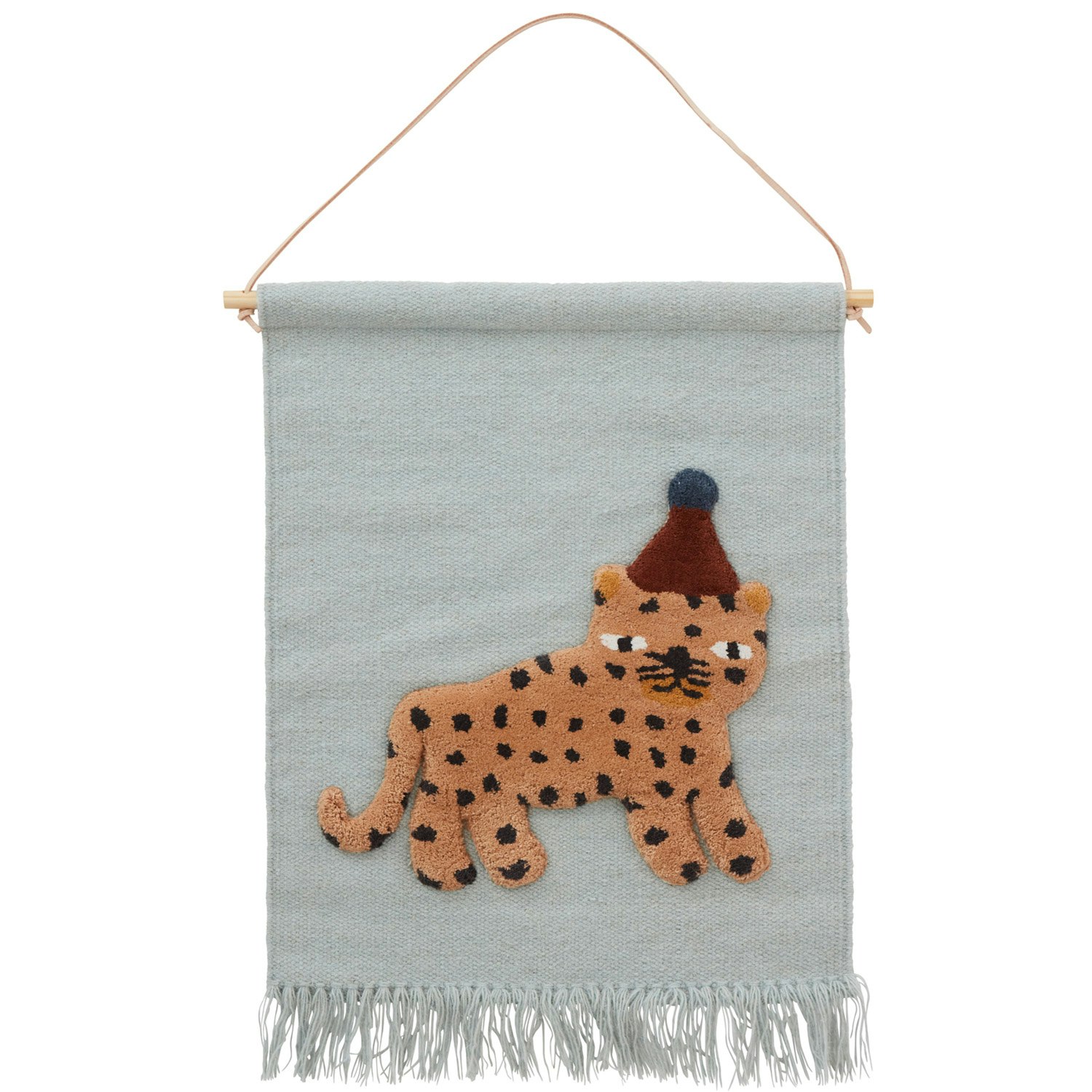 Oyoy Leopard Väggdekoration - Dekoration för barnrummet Bomull Dusty Blue