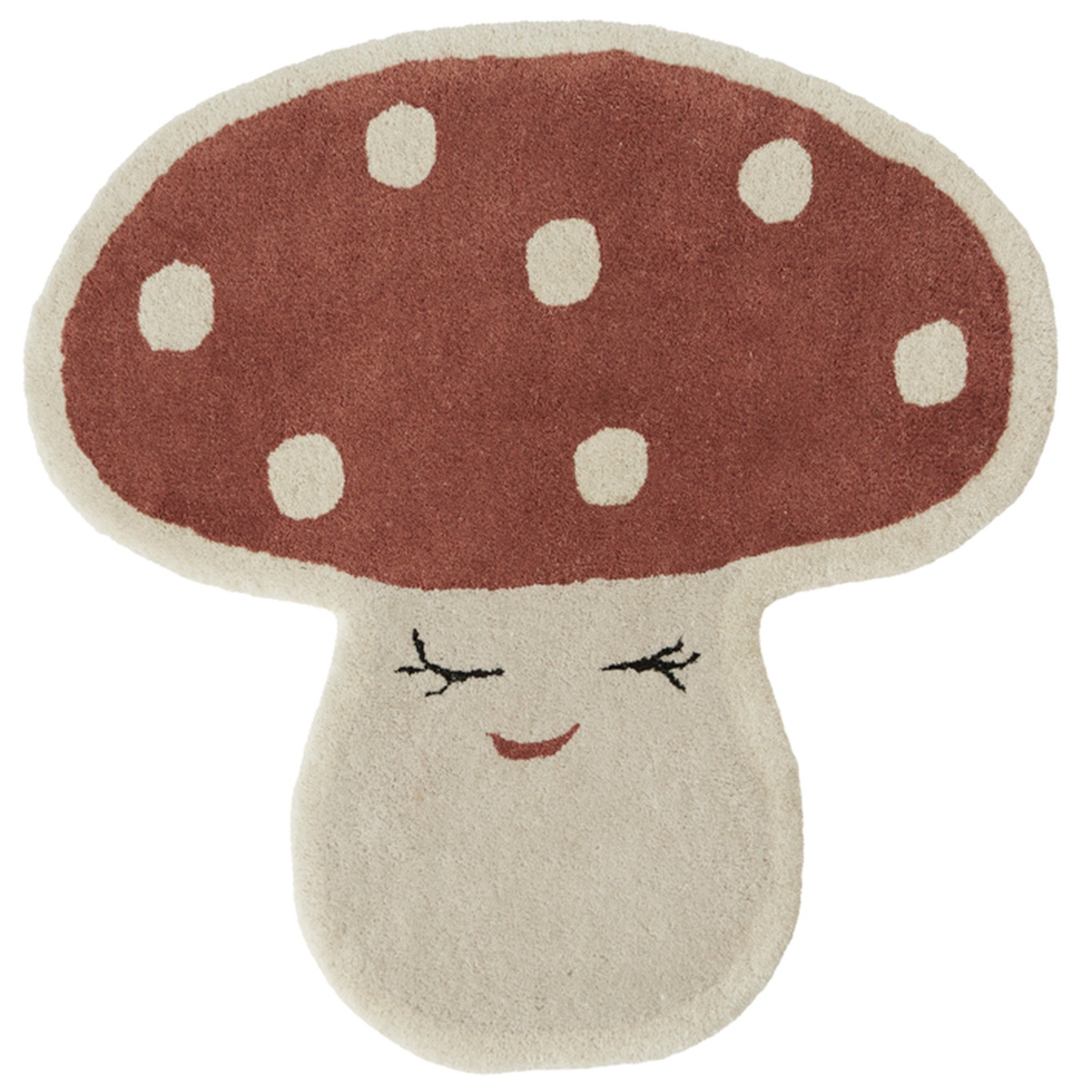 Malle Mushroom Matta 75x77 cm, Röd