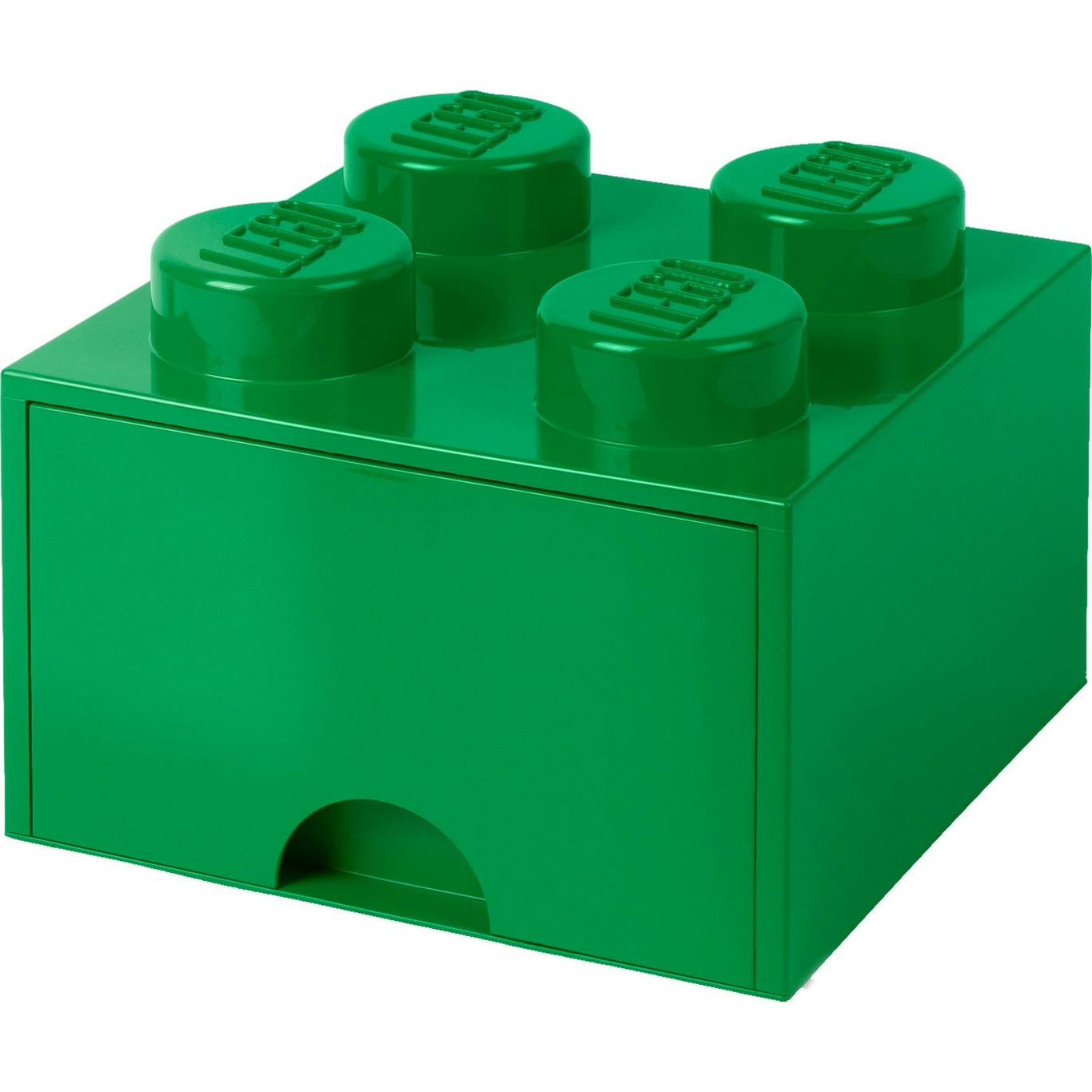 LEGO® Förvaring Med Låda 4 Knoppar, Mörkgrön