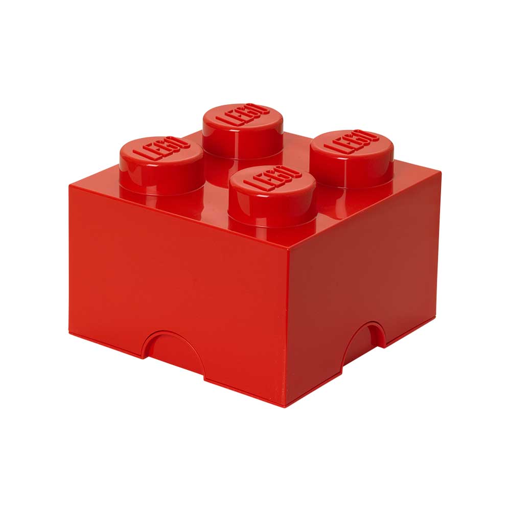 LEGO® Förvaringslåda 4 Knoppar, Klarröd