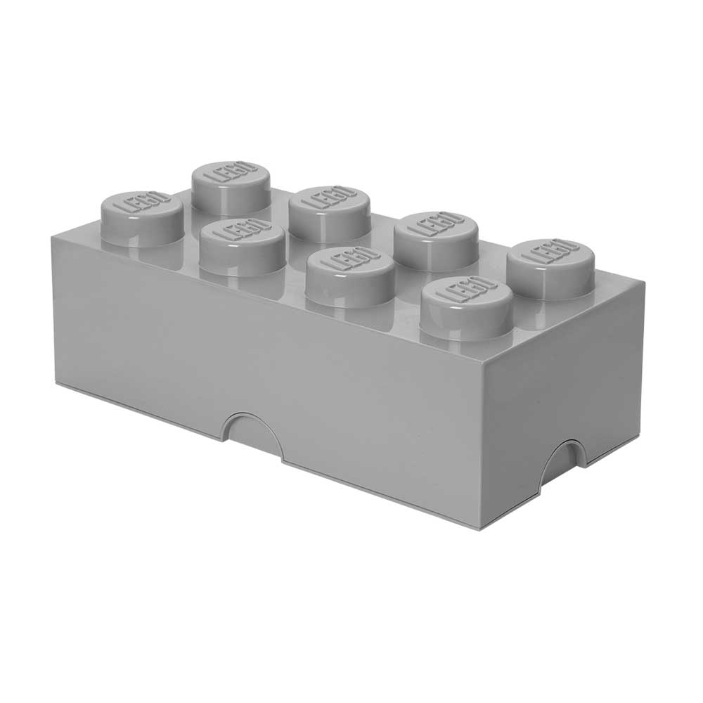 LEGO® Förvaringslåda 8 Knoppar, Medium Stone Grey