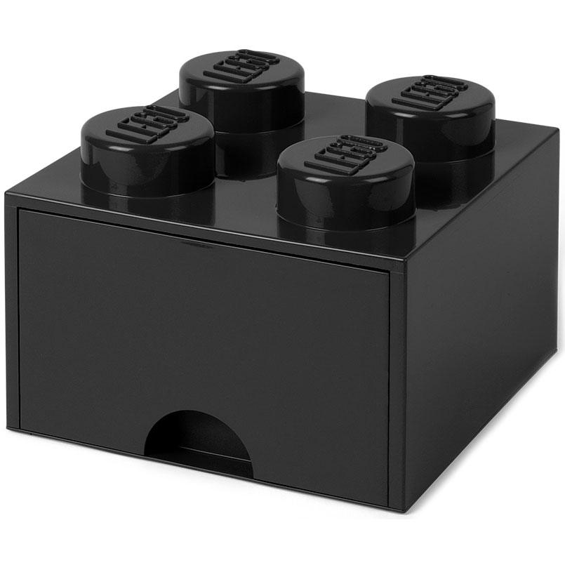 LEGO® Låda 4 Knoppar, Svart