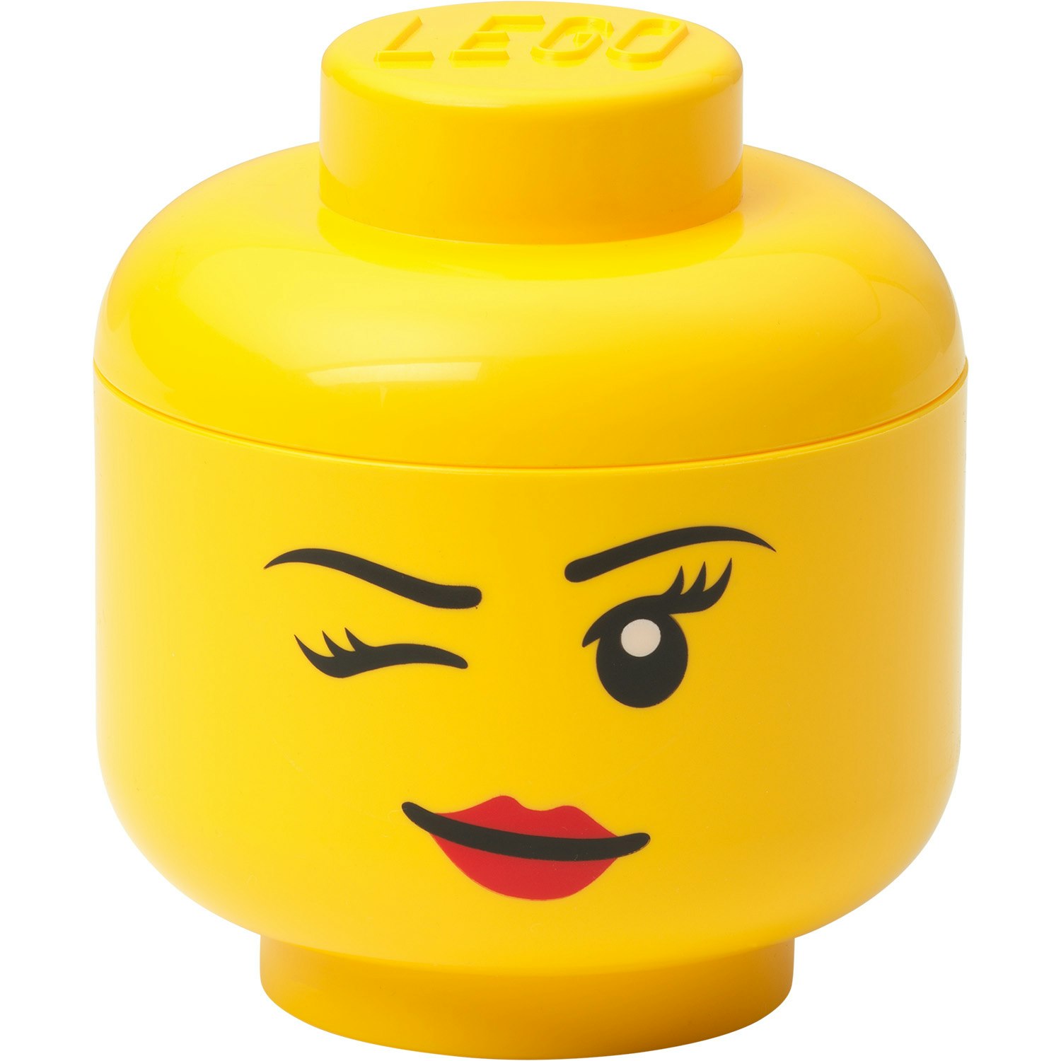 Room Copenhagen Lego® Förvaringslåda Huvud Mini Boy - Småförvaring barn Polypropylen Gul