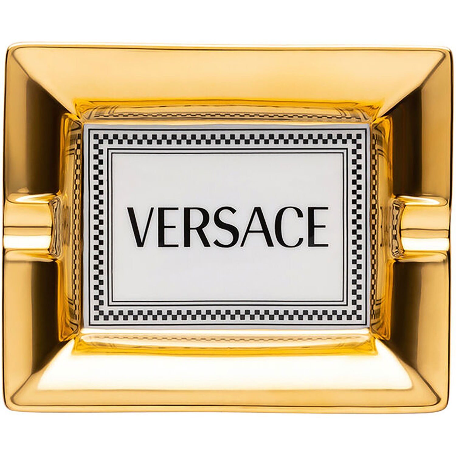 Rosenthal Versace Medusa Rhapsody Askfat 16 Cm - Brickor Porslin Svart
