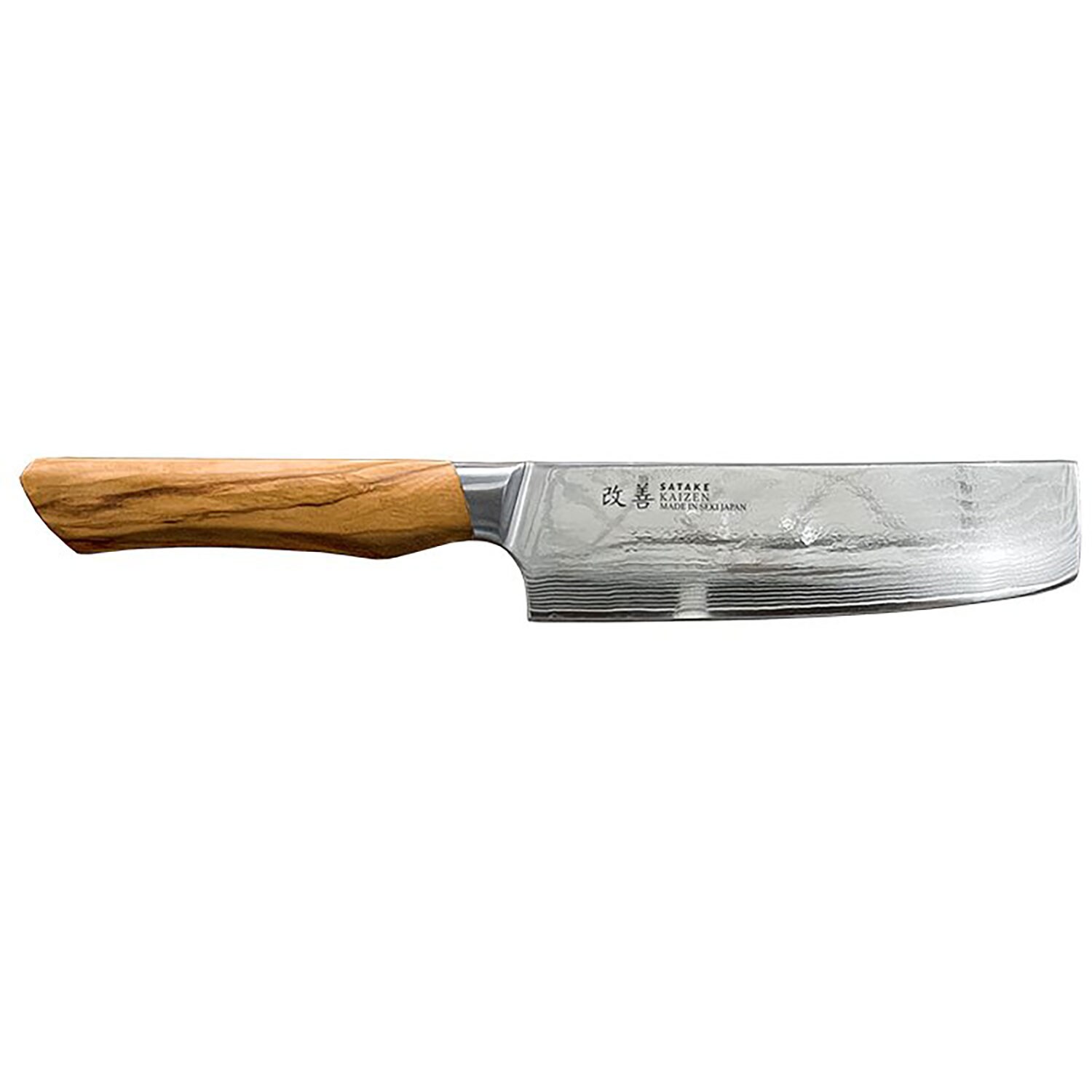 Satake Kaizen Nakiri Grönsakskniv 16 Cm - Grönsaksknivar Stål Trä