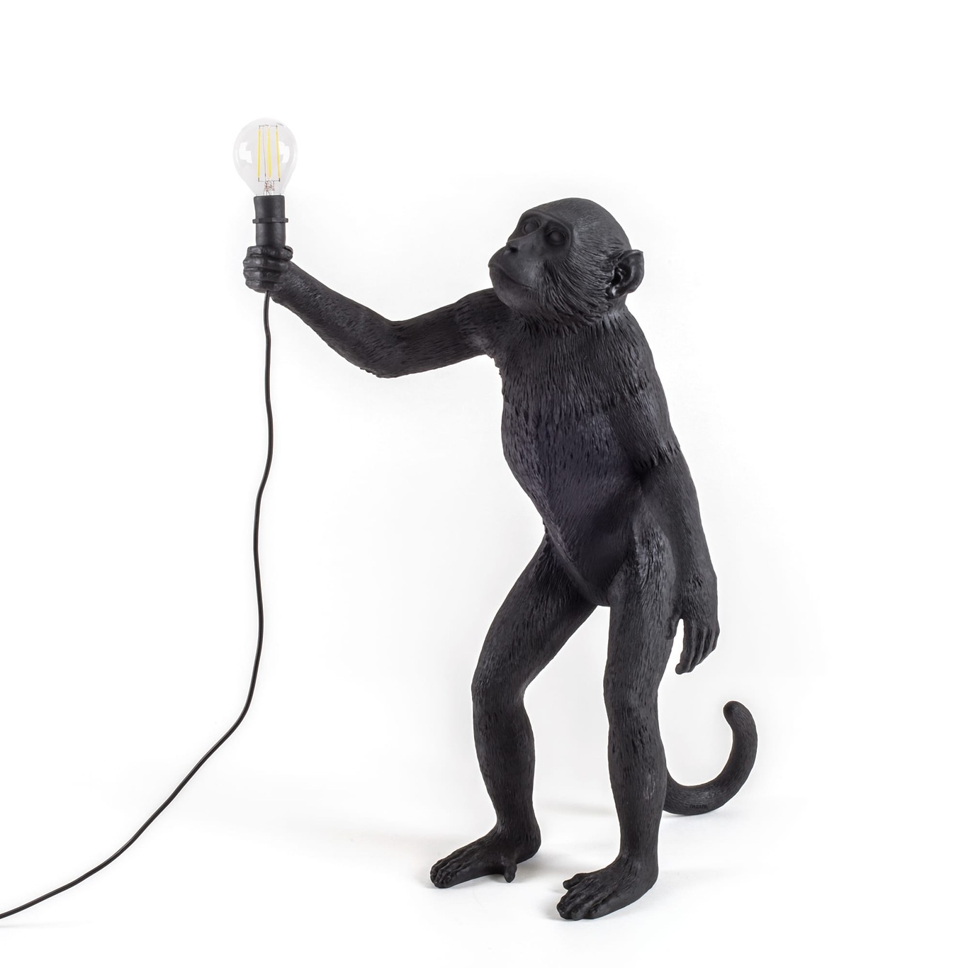 Monkey Lamp Outdoor Standing, Svart