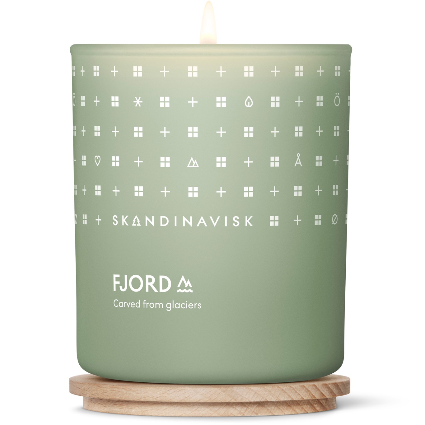 FJORD Scented Candle with Lid Doftljus Ljusgrön L