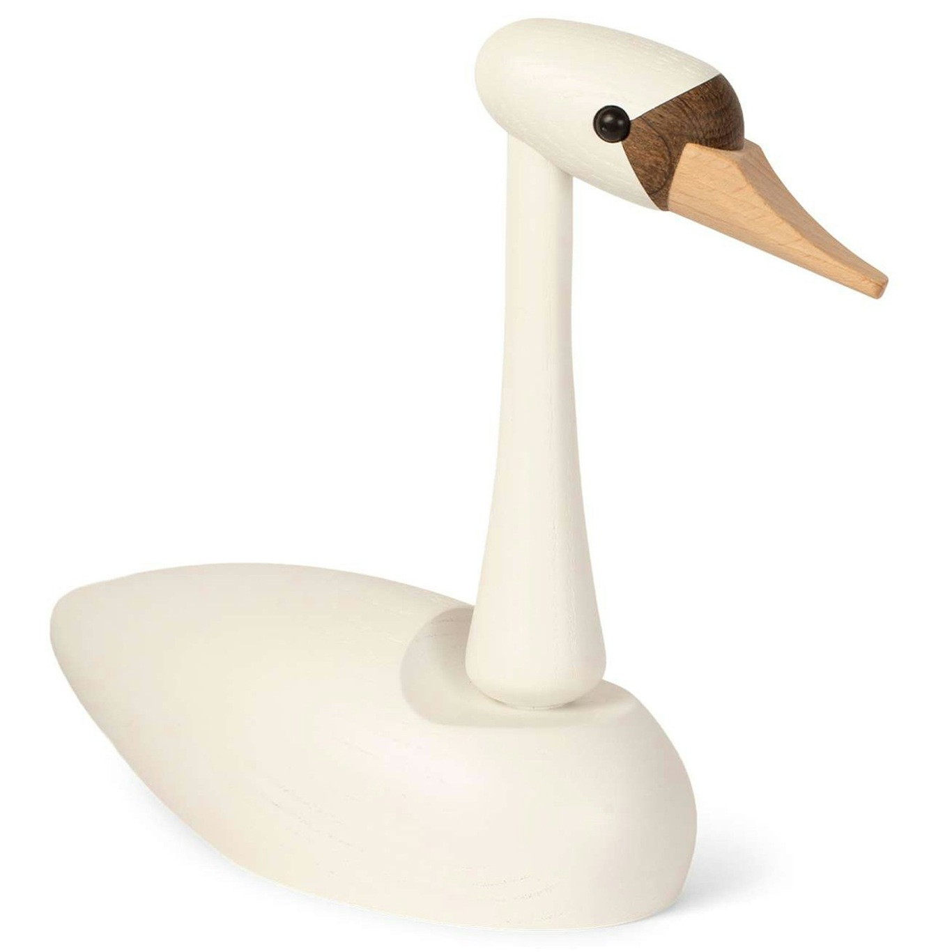 The Swan Träfigur 19 cm, Vit