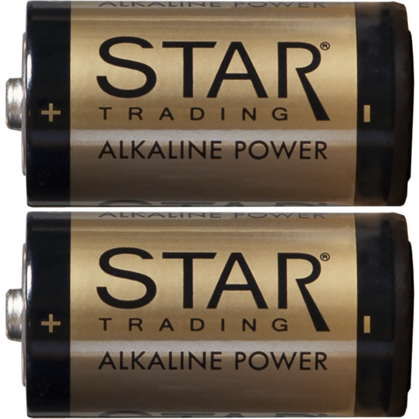 Star Trading C Alkaline Power Batterier 2-pack - Övriga lamptillbehör Guld
