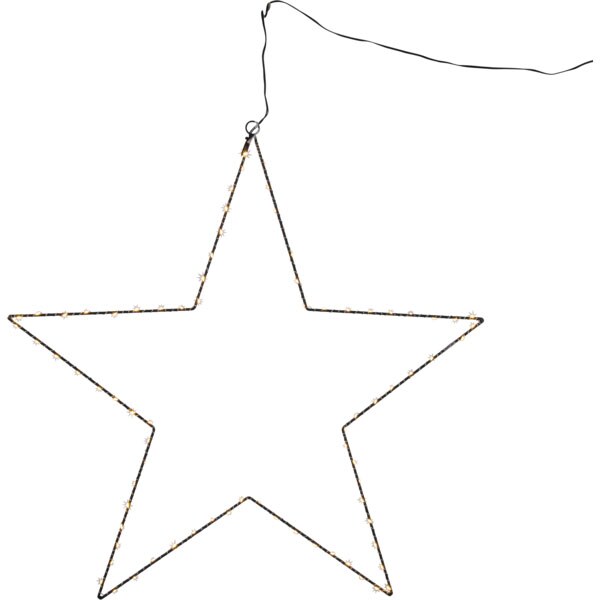 Star Trading Mira Inomhusdekoration Stjärna 70 Cm - Advents- & Julbelysning Metall Svart