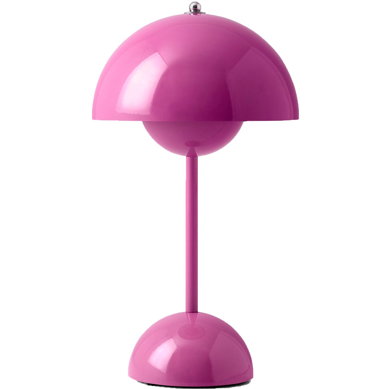 Flowerpot VP9 Bordslampa Portabel Med Magnetisk Laddningskabel, Tangy Pink