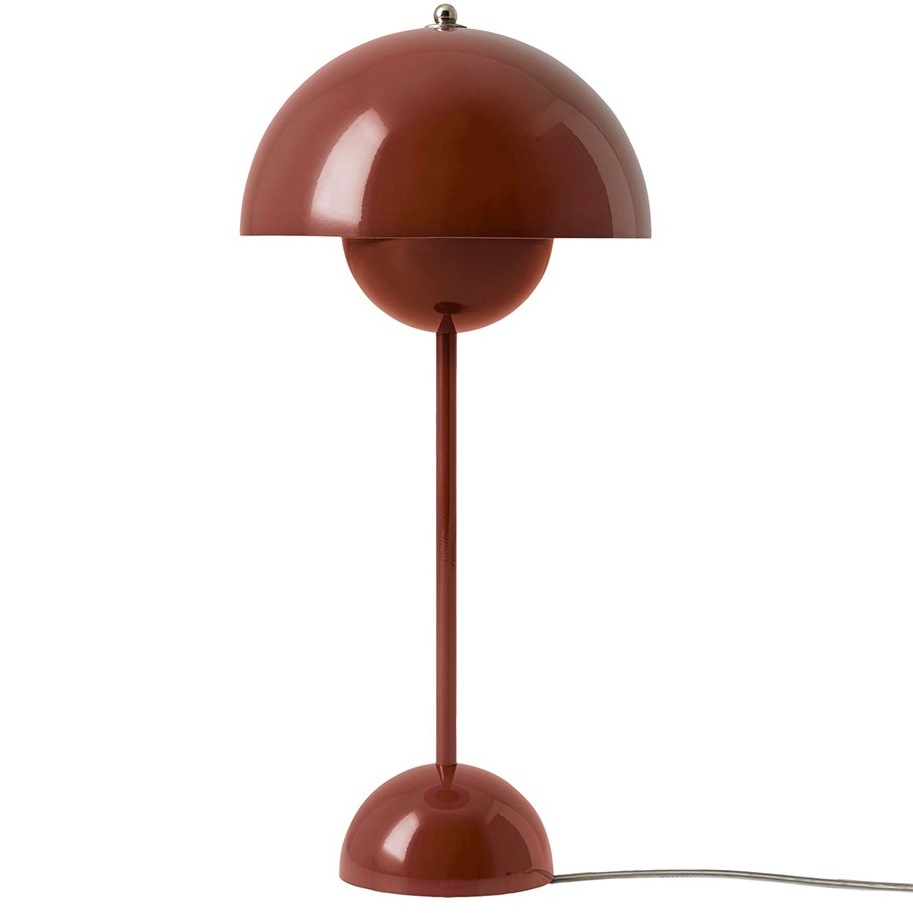 Flowerpot VP3 Bordslampa, Rödbrun