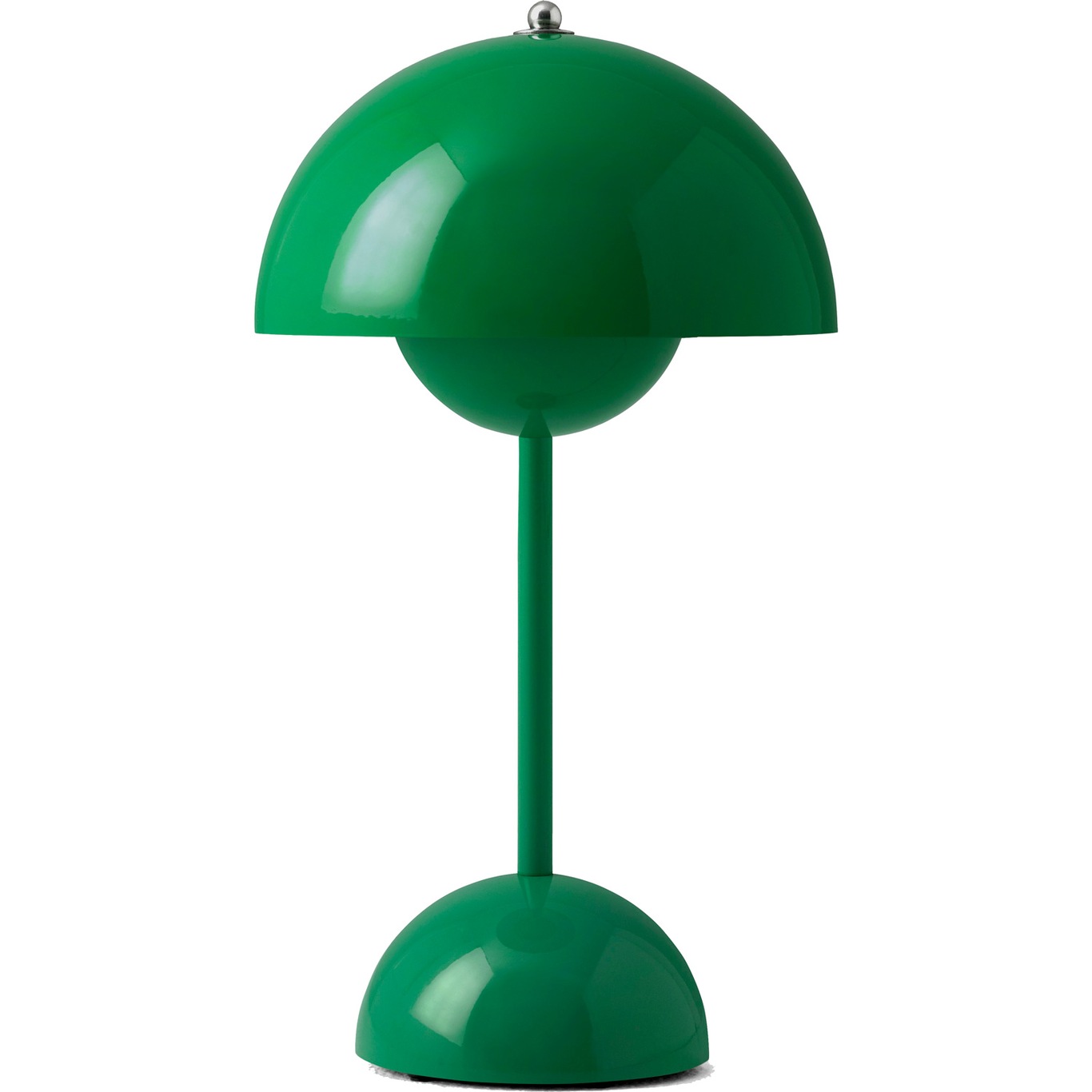 Flowerpot VP9 Bordslampa Portabel Med Magnetisk Laddningskabel, Signalgrön