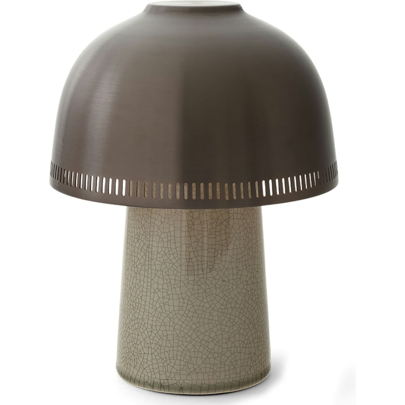 Raku Bordslampa, Beige Grey / Aluminium