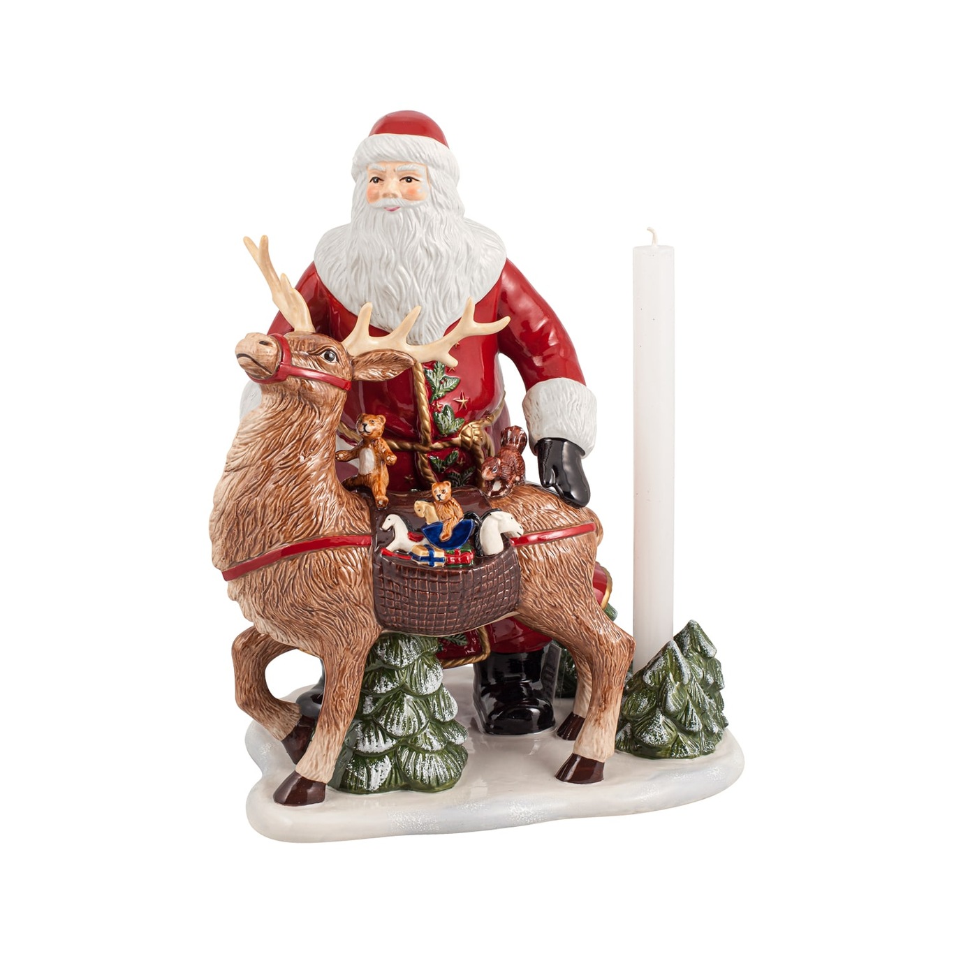 Christmas Toy's Memories Tomte Med Ren, 30x24x35 cm