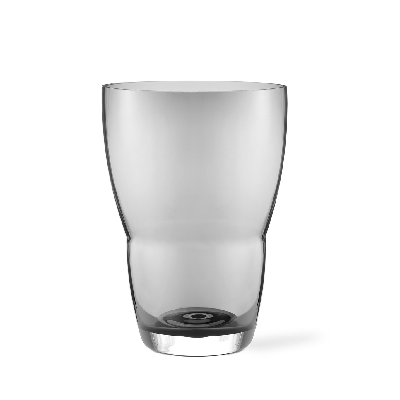 248 Vas Munblåst Glas 21x29,8 cm, Rökgrå
