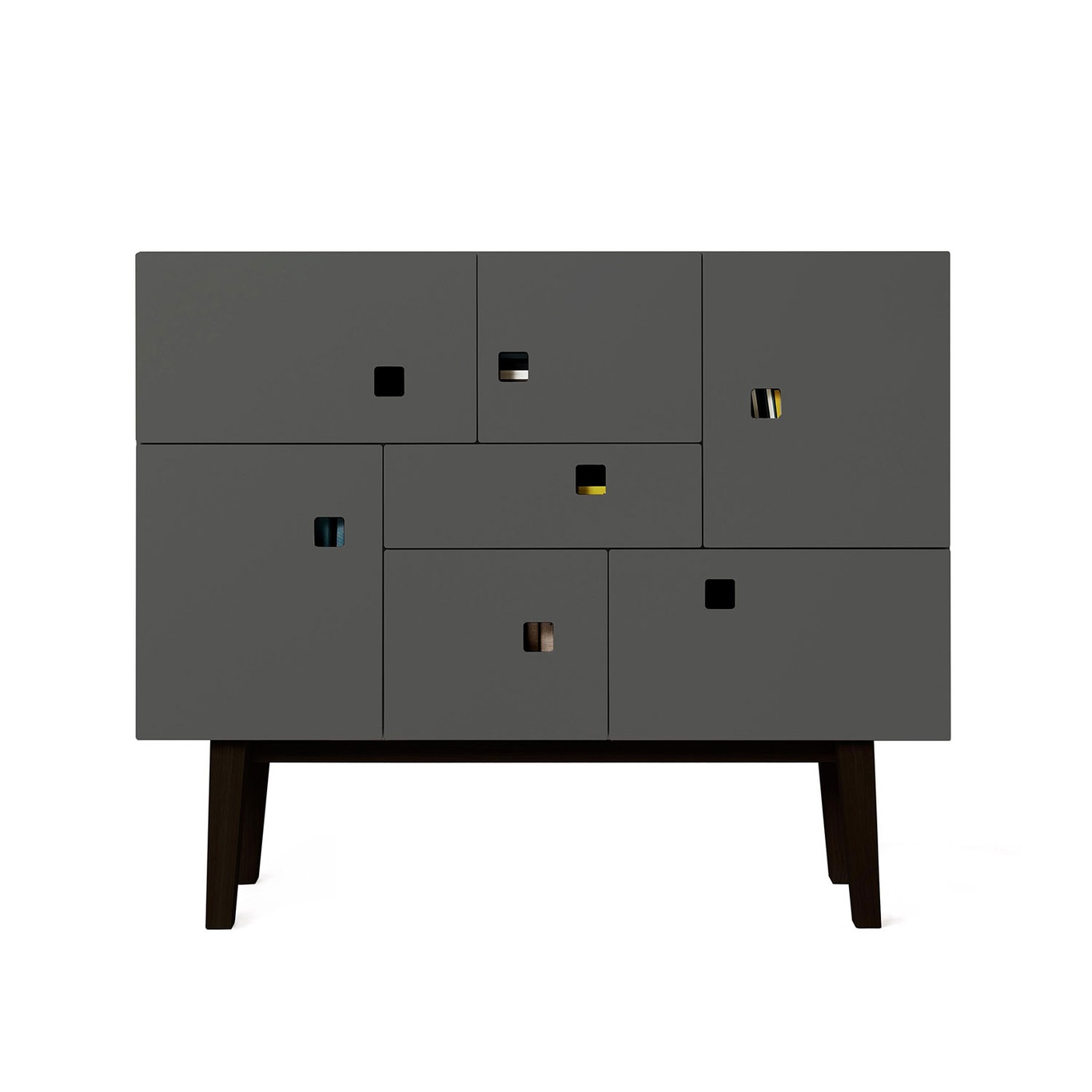Peep C1 Multi-Purpose Cabinet, Slate Grey/Svart