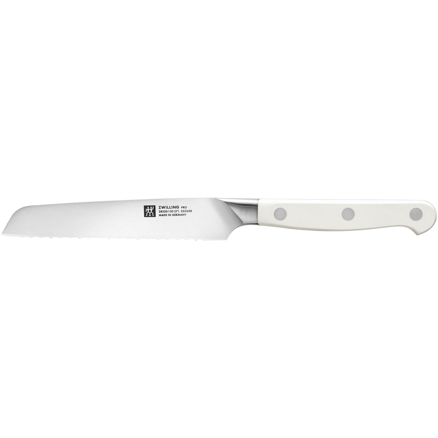 Zwilling Pro Le Blanc Sågtandad Allkniv 13 Cm - Kockknivar Rostfritt Stål Vit